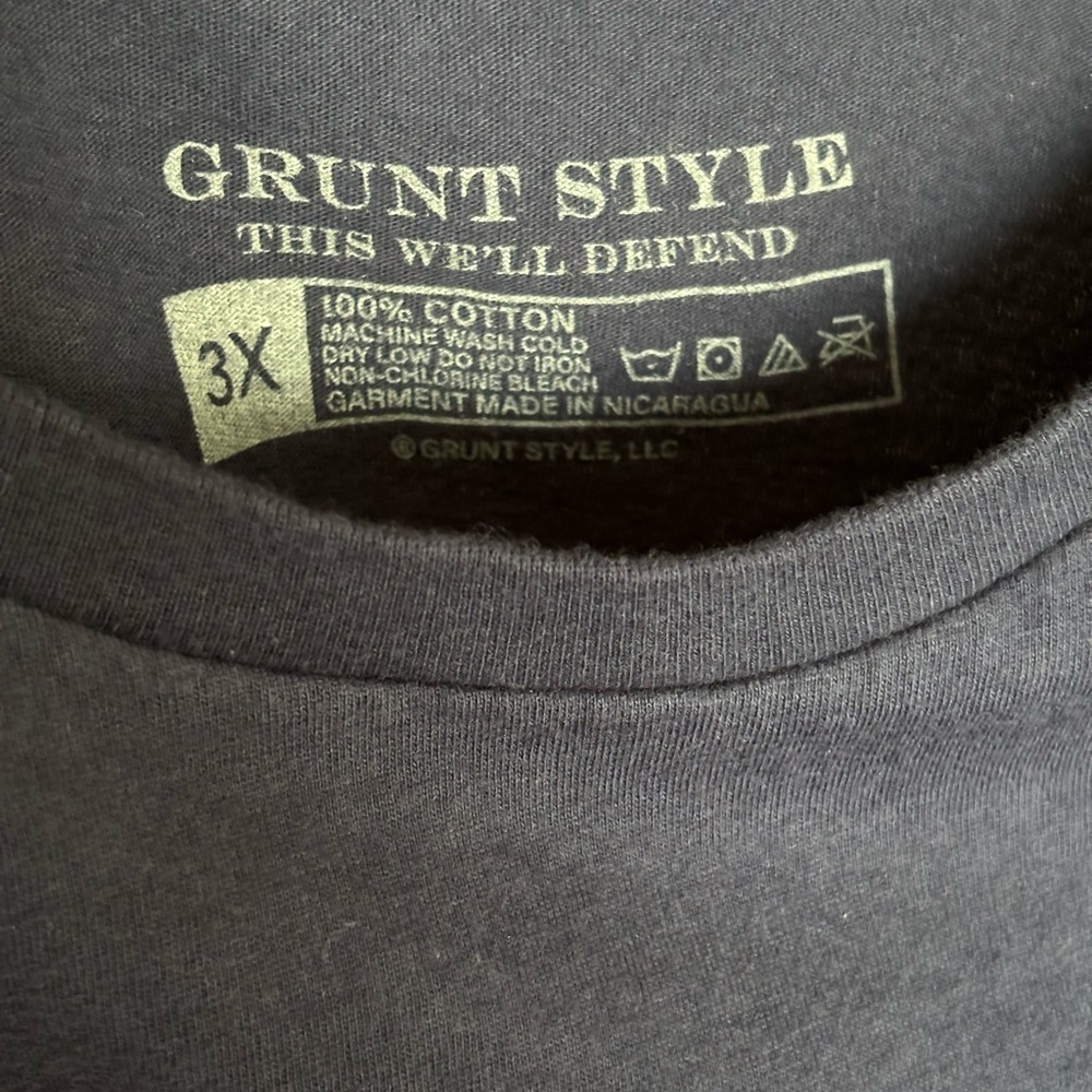 Grunt Style Zero F'S Given T-Shirt Patriotic Tee Shirt - Picture 6 of 7